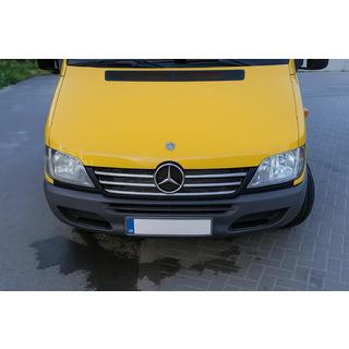 Ornamente crom pentru rama grilei radiatorului (2002-2006, 5 piese, inox) Mercedes Sprinter W901/902/903/904/905 1995–2006 foto 3