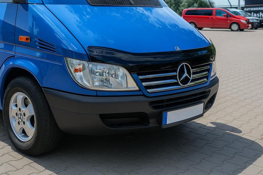 Mercedes Sprinter W901/902/903/904/905 1995–2006 Ornamente crom pentru rama grilei radiatorului (2002-2006, 5 piese, inox) Image