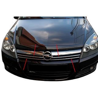 Capace Grila Cromate (4 buc, Otel Inoxidabil) Opel Astra H 2004-2013 foto 1