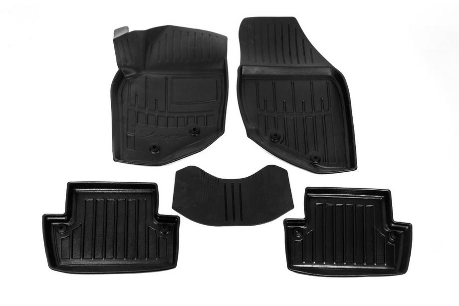 Volvo S60 2000-2009 Covorase auto cauciuc Stingray 3D (5 buc, poliuretan) Image