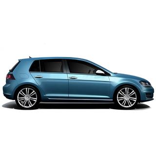 Ornamente inferioare geam Black Chrome (4 buc, inox) Volkswagen Golf 7/E-Golf 2012-2020 foto 3
