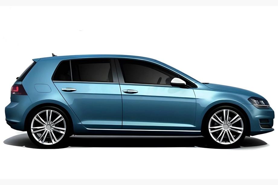 Volkswagen Golf 7/E-Golf 2012-2020 Ornamente inferioare geam Black Chrome (4 buc, inox) Foto 3