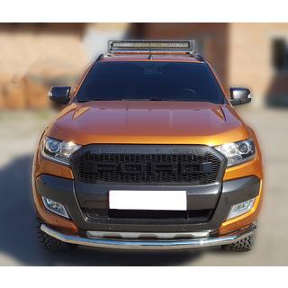 Protectie fata Texas pentru 2015+ (76mm, inox) Ford Ranger 2011–2022 foto 1