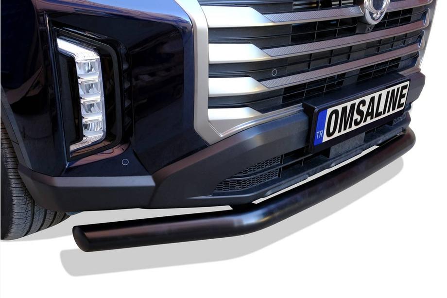 SsangYong Musso II 2018– Protectie fata Texas (76mm, negru) Foto 2