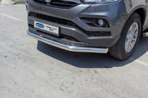 SsangYong Musso II 2018– Protectie Fata Texas (76mm, Inox) foto 1