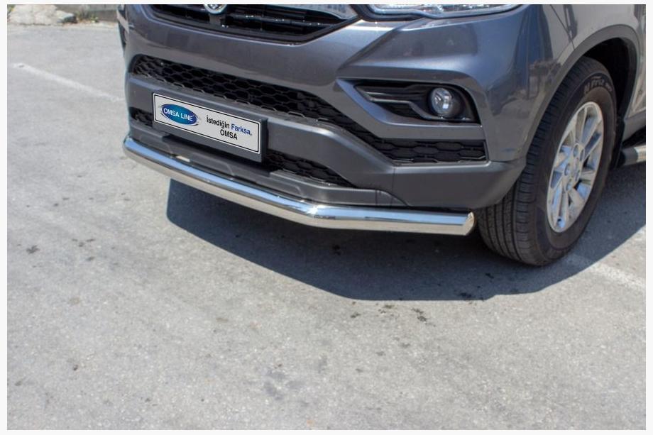 SsangYong Musso II 2018– Protectie Fata Texas (76mm, Inox) Image