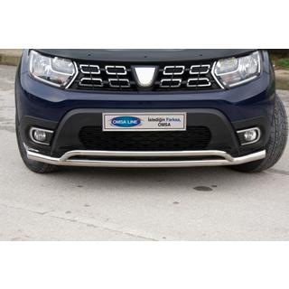 Protectie Fata Vegas (60/42mm, Inox) Dacia Duster 2018-2024 foto 1