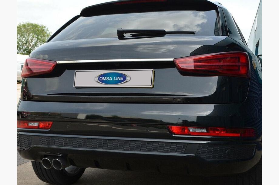 Audi Q3 2011-2019 Ornament cromat deasupra numarului (inox) Image