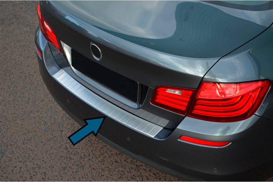 BMW 5 Series F10/F11 2010–2016 Protectie bara spate OmsaLine (SD, inox) Foto 1