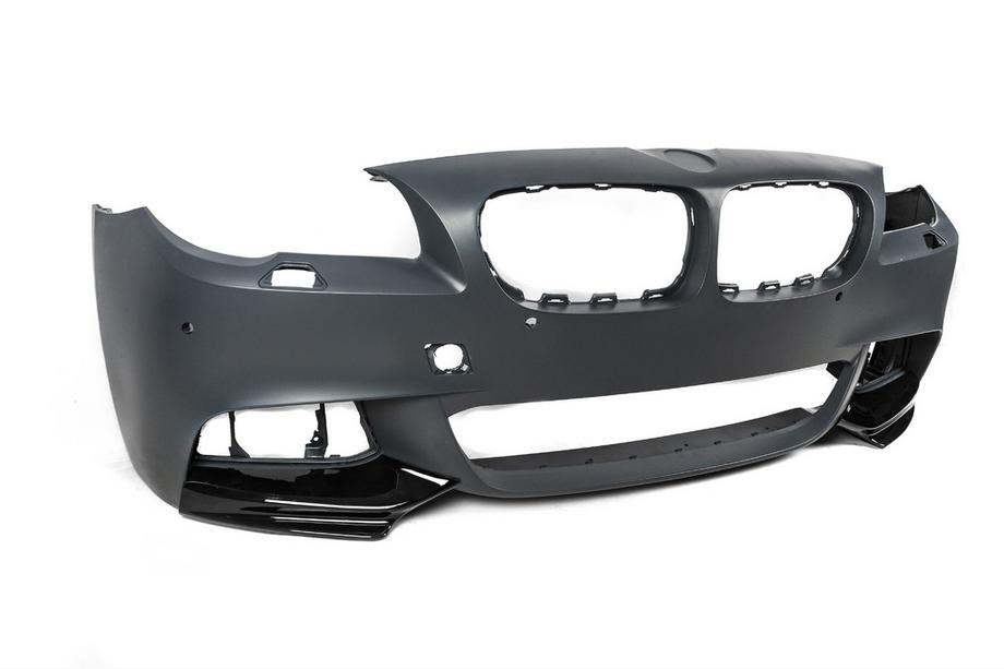 BMW 5 Series F10/F11 2010–2016 Lip bara fata DPT Flap (pentru M-Performance, Negru Lucios) Foto 14