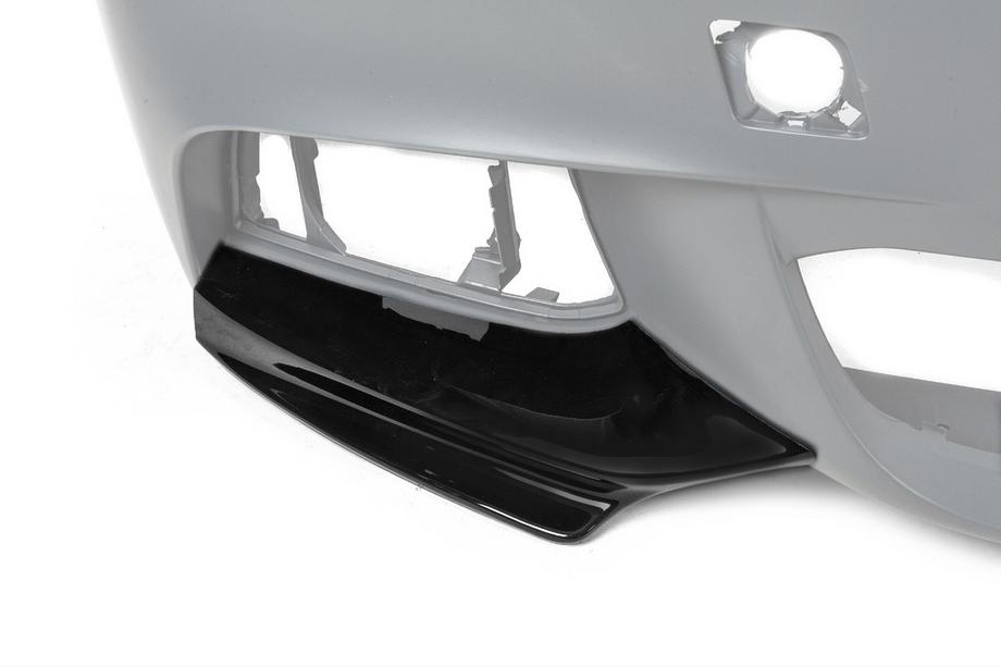 BMW 5 Series F10/F11 2010–2016 Lip bara fata DPT Flap (pentru M-Performance, Negru Lucios) Foto 3