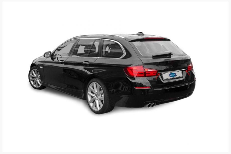 BMW 5 Series F10/F11 2010–2016 Ornament cromat deasupra numarului SW (inox) Foto 1