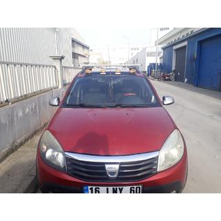 Parasolar Parbriz (LED, Negru Mat) Renault Sandero 2007-2013 foto 2
