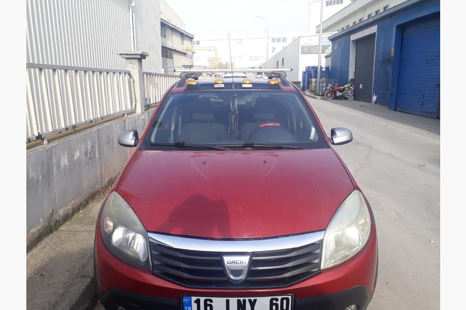Renault Sandero 2007-2013 Parasolar Parbriz (LED, Negru Mat) Foto 2