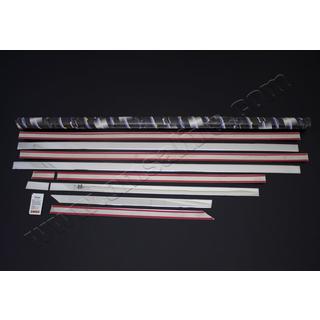 Set ornamente inferioare geam inox foto 2