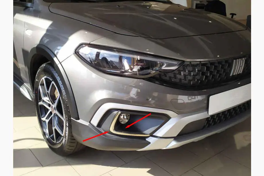Fiat Tipo Cross 2021- Rame Faruri Ceata din Otel Inoxidabil Image