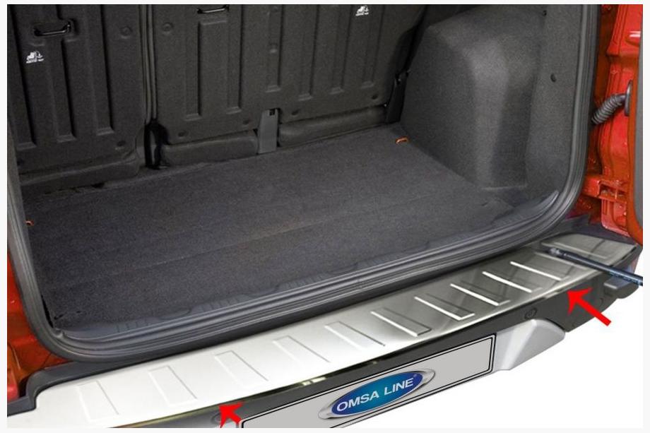 Ford Ecosport 2013-2022 Protectie bara spate inox (2013-2017) Image