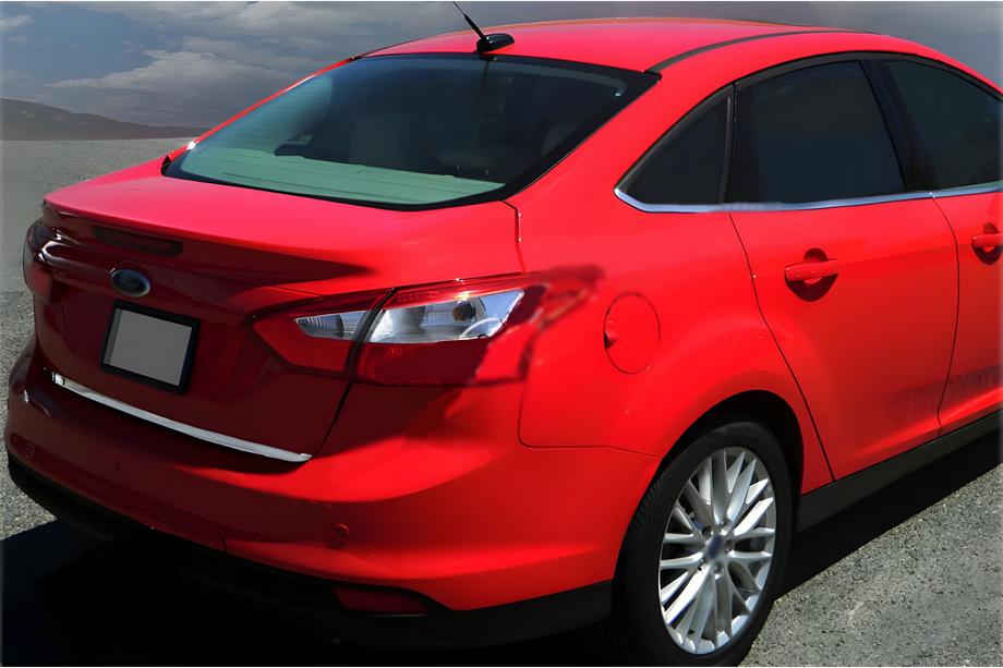 Ford Focus III 2011-2017 Ornament portbagaj 2015-2017 (Sedan, inox) Image