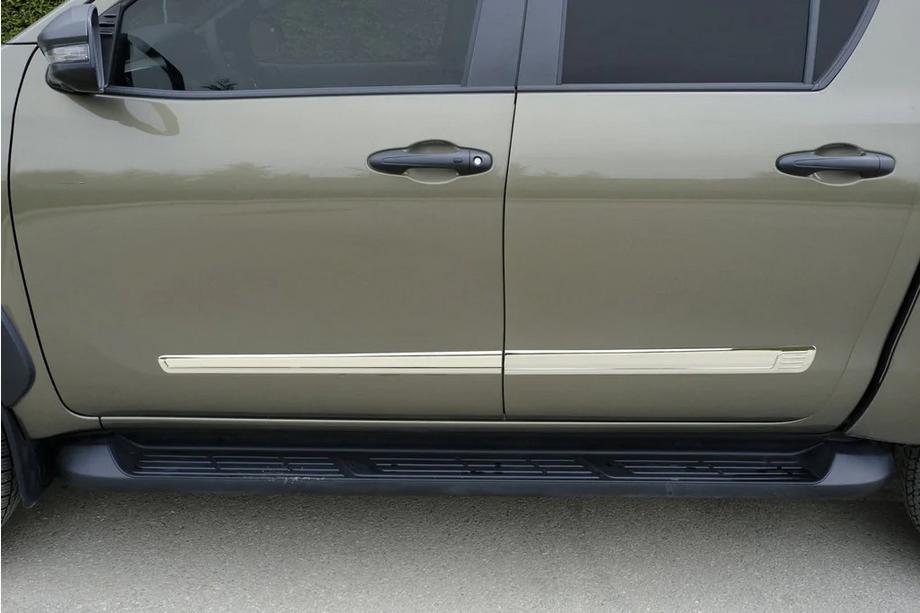 Mercedes X class 2017-2020 Molduri Usa Otel Inoxidabil (4 buc) Image