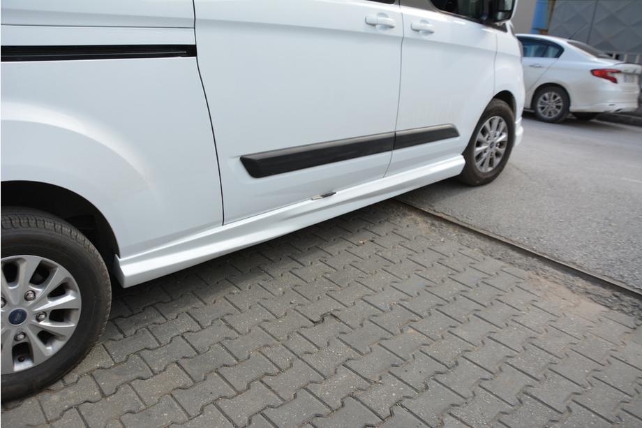Ford Custom 2013-2022 Praguri Laterale (2 buc, grund pentru vopsire) Image