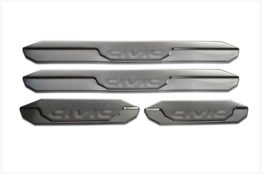 Honda Civic Sedan VIII 2006-2011 Praguri OmsaLine V2 (4 buc, inox) Foto 1