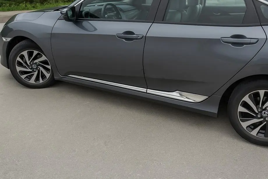 Honda Civic Sedan X 2016-2021 Moldinguri Usa V2 (4 buc, Inox) Image