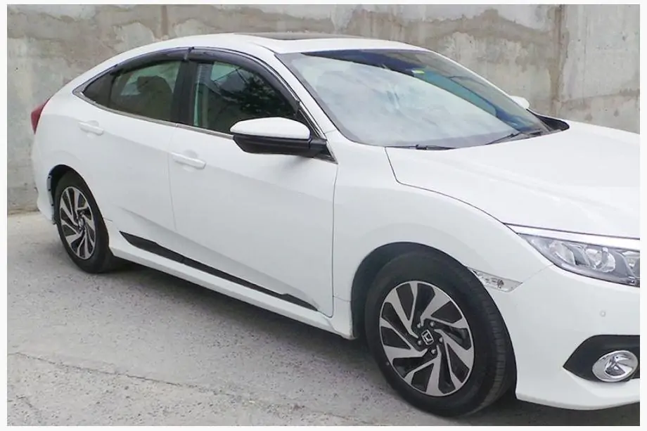 Honda Civic Sedan X 2016-2021 Molduri usi (4 buc, negre) Foto 1