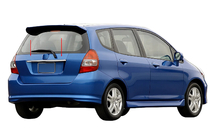 Honda FIT/Jazz 2002-2008 Ornament cromat deasupra numarului (inox) foto 1