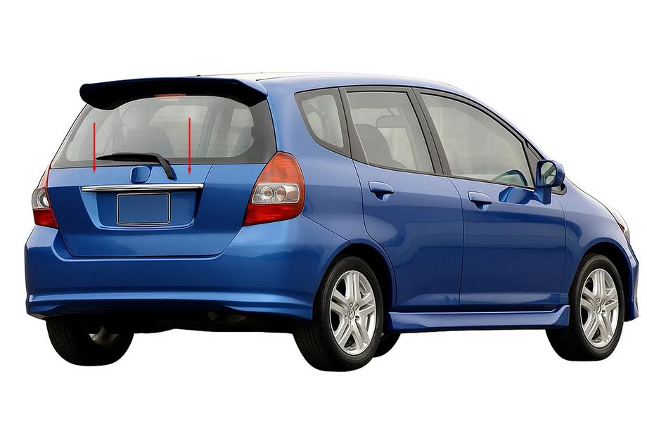 Honda FIT/Jazz 2002-2008 Ornament cromat deasupra numarului (inox) Image