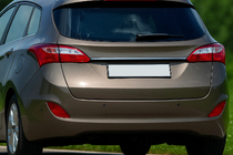 Hyundai I-30 2012-2017 Ornament cromat deasupra placutei de inmatriculare (SW, inox) foto 1