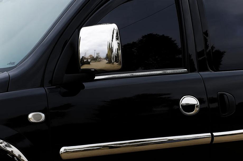 Opel Combo 2002–2012 Moldinguri usa inox (4 buc) Image