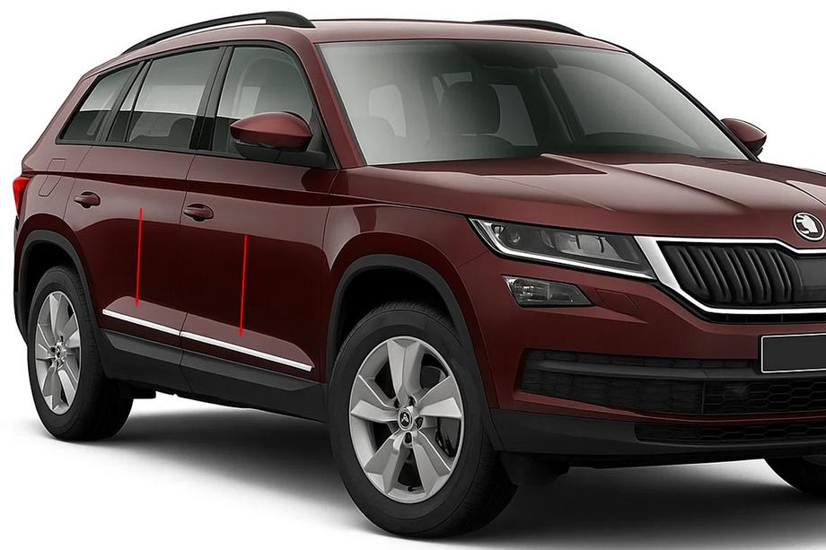 Skoda Kodiaq 2016-2023 Moldinguri Usa OmsaLine Otel Inoxidabil Image