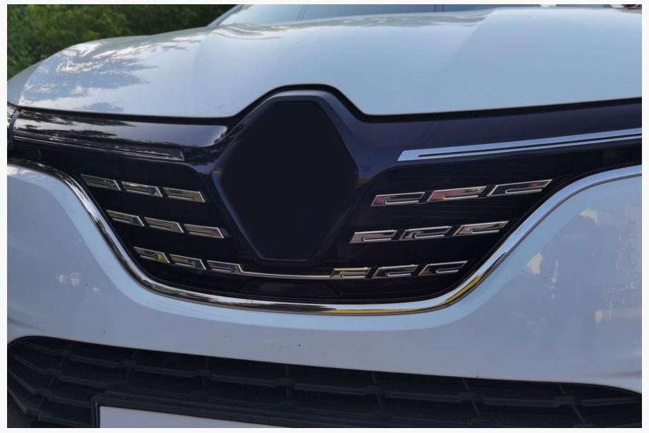 Renault Megane IV 2016-2025 Capace Grila Cromate 2021+ (5 buc, Otel Inoxidabil) Foto 2