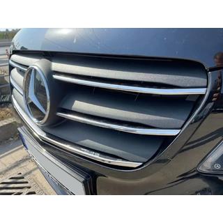 Capace Grila Cromate 2020+ (5 buc, Otel Inoxidabil) Mercedes Vito/V-class W447 2014- foto 3