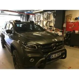 Spoiler parbriz (Ochi de vultur, vopsibil) Mercedes X class 2017-2020 foto 2