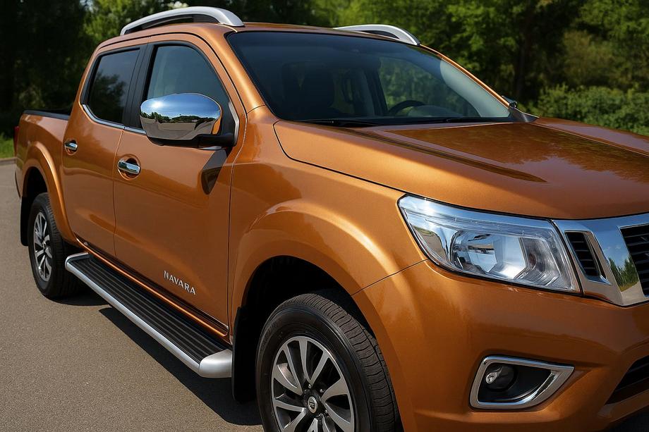 Nissan Navara/NP300 2016- Capace Oglinzi (2 buc, Otel Inoxidabil) Image