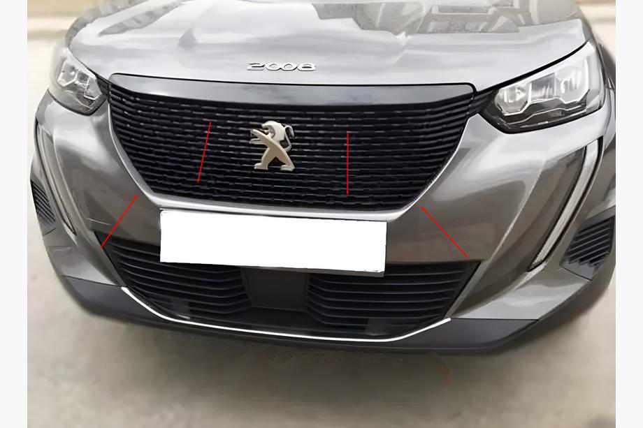 Peugeot 2008 2019- Rame grila (3 buc, inox) Image