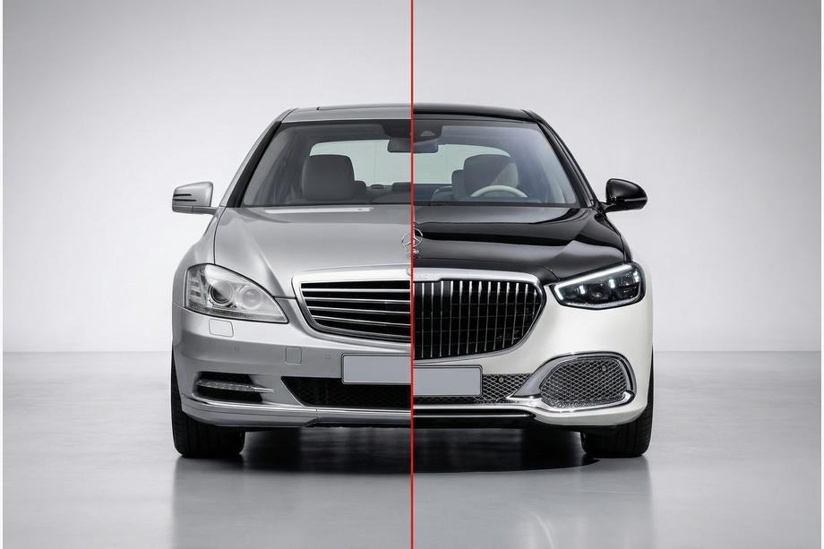 Mercedes S-class W221 2005-2013 Kit de facelift pentru W223 Maybach Image
