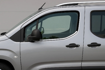 Peugeot Partner/Rifter 2019- Ornamente Geamuri (2 buc, Otel Inoxidabil) foto 2