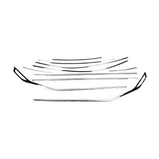 Set complet ornamente geamuri (16 piese, inox) Renault Captur 2019- foto 2