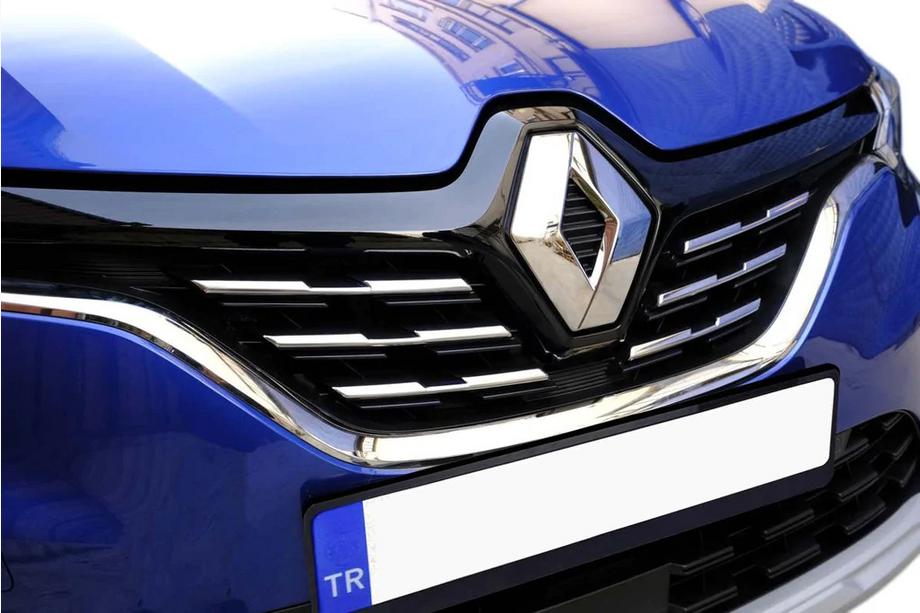 Renault Captur 2019- Capace grila cromate (6 buc, inox) Image