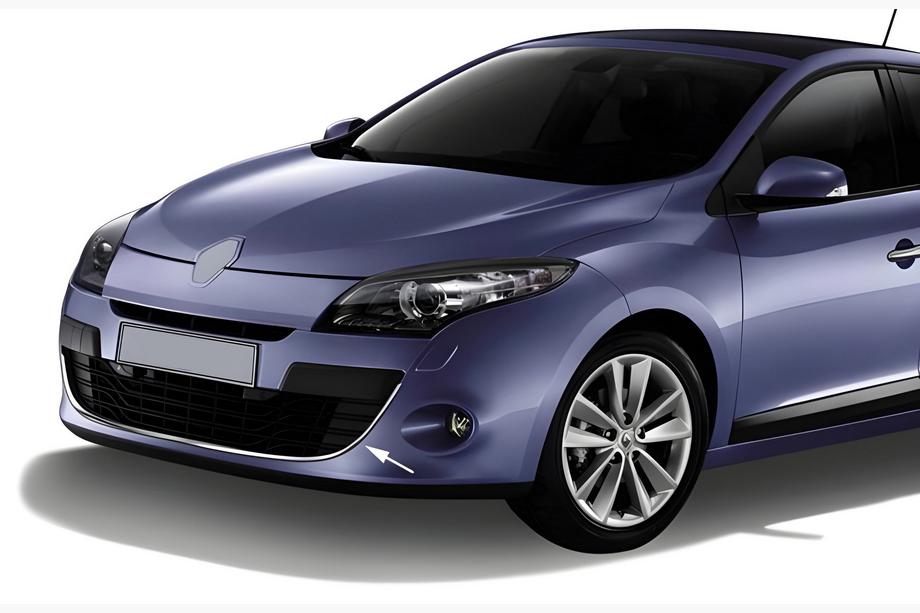 Renault Megane III 2009-2016 Protectie bara fata 2013-2016 (HB, inox) Image