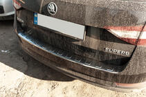 Skoda Superb 2015-2024 Protectie bara spate SW Otel Inoxidabil foto 8