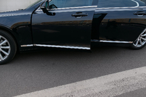 Volvo S90/V90 2016- Ornamente Cromate pentru Usi (pentru V90, Otel Inoxidabil) foto 3