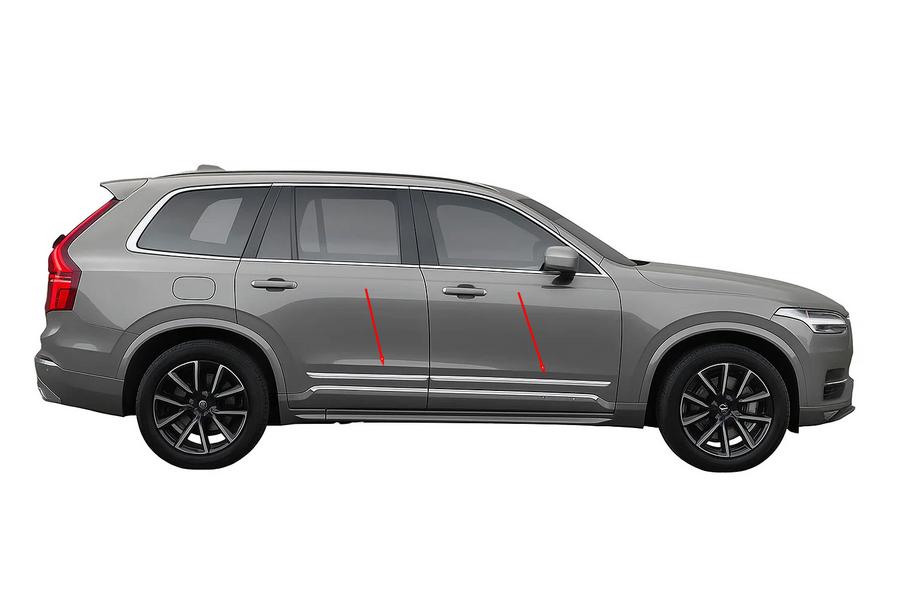 Volvo XC90 2015- Molduri Usi Otel Inoxidabil (4 buc) Image