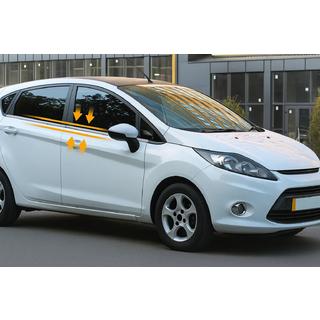 Molduri geam inox (4 buc) Ford Fiesta 2008-2017 foto 1