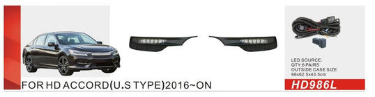 Honda Accord X 2017-2022 Proiectoare ceata tip US (2017-2020, LED) foto 1
