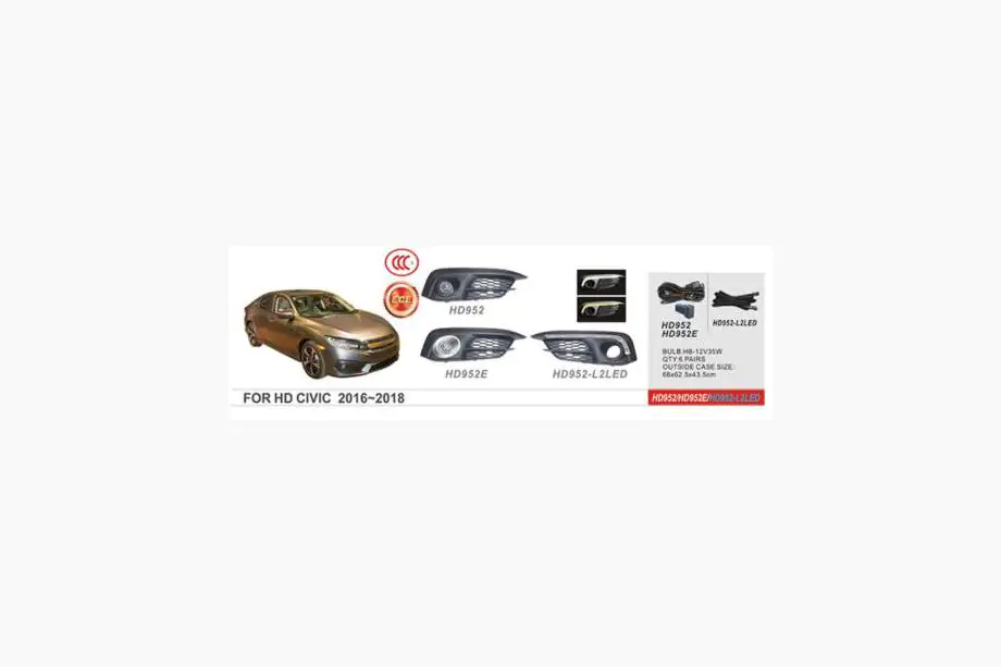 Honda Civic Sedan X 2016-2021 Faruri ceata 2016-2019 (Halogen) Image