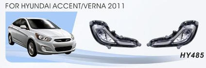 Hyundai Accent 2011-2017 Faruri Ceata (Halogen) foto 1