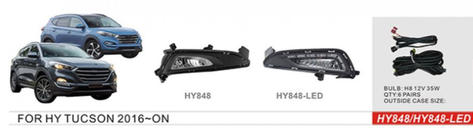 Hyundai Tucson TL 2016-2021 Proiectoare ceata 2015-2018 (2buc, Halogen) foto 2